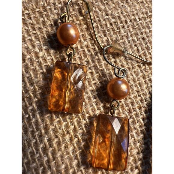 Rust Amber Coral Umber Orange Brown Lot of Fashion Jewelry--8 Pieces - Picture 11 of 11